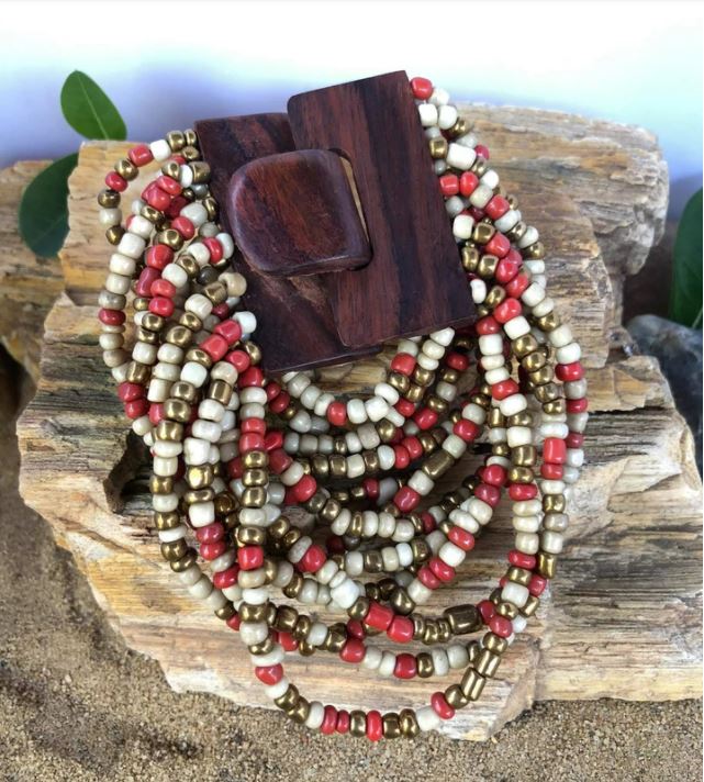 Shanti Bracelet | Coral Fusion Bracelets - Blackwood Premium