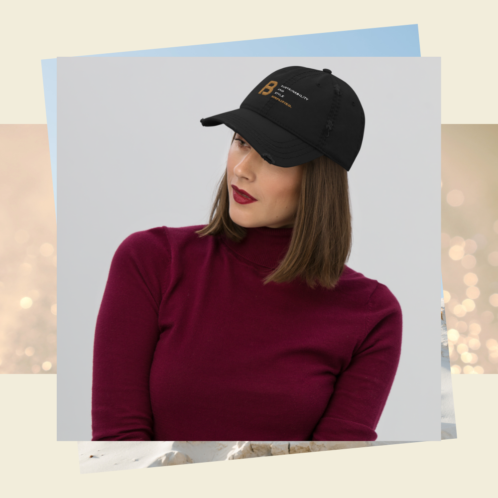 Signature Distressed Dad Hat - Blackwood Premium