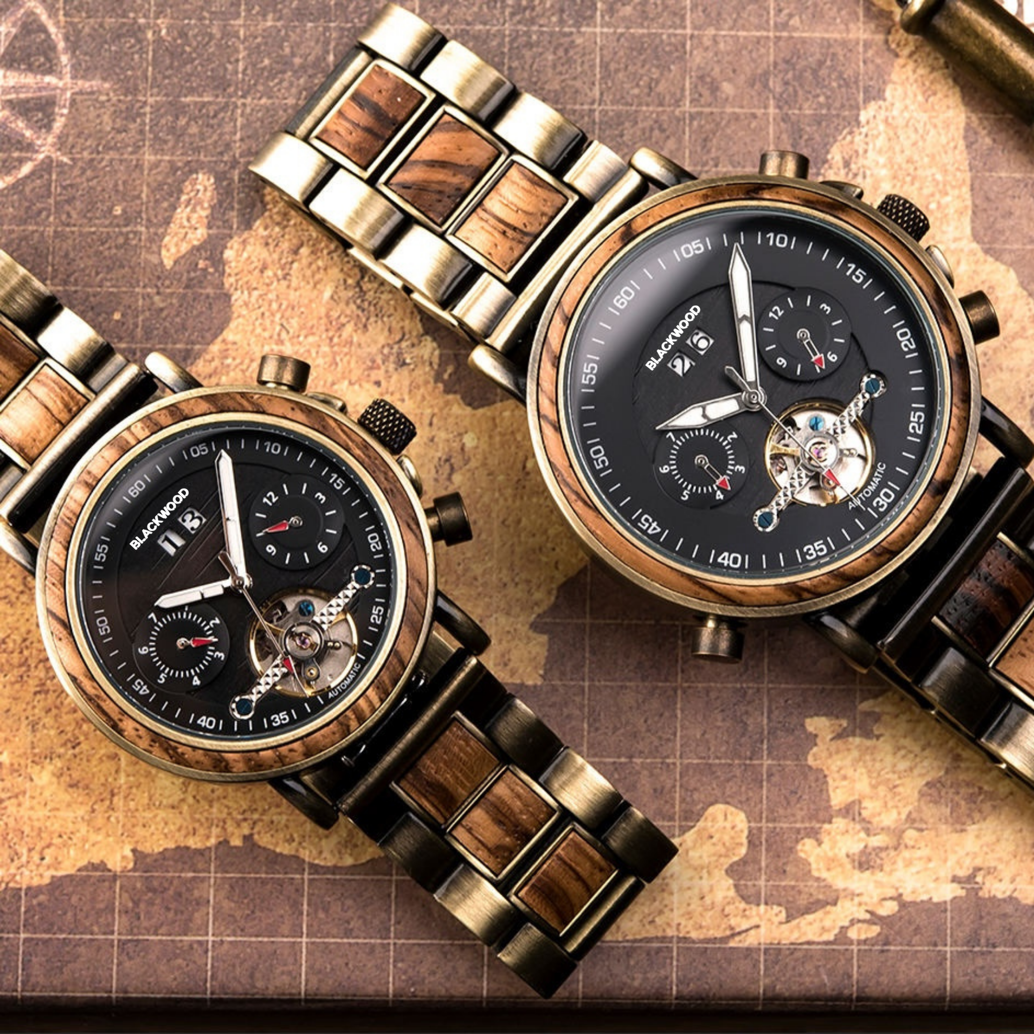 HERITAGE | COUPLES WATCH SET Couple's Watch Gift Set - Blackwood Premium