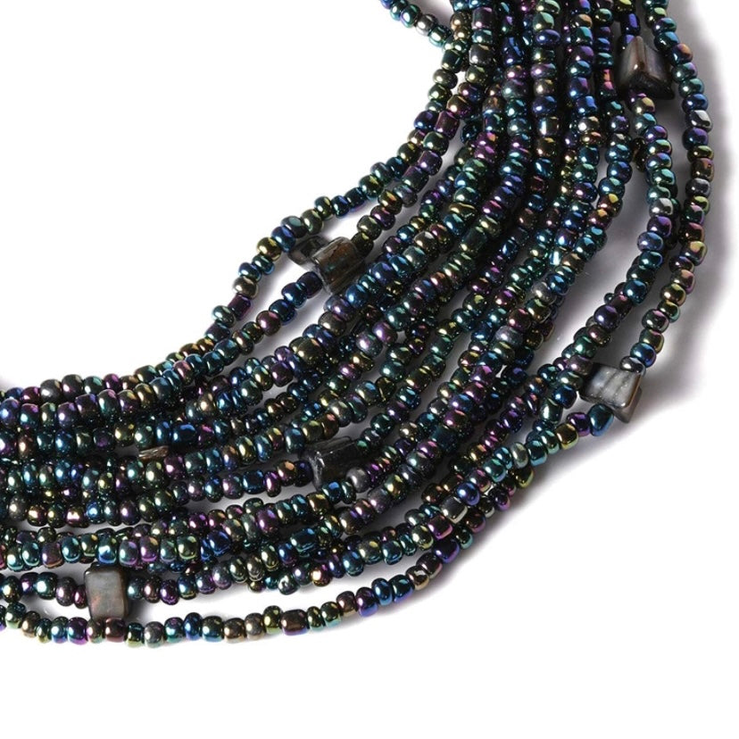 Shanti Bracelet & Necklace Set | Peacock Bracelets - Blackwood Premium