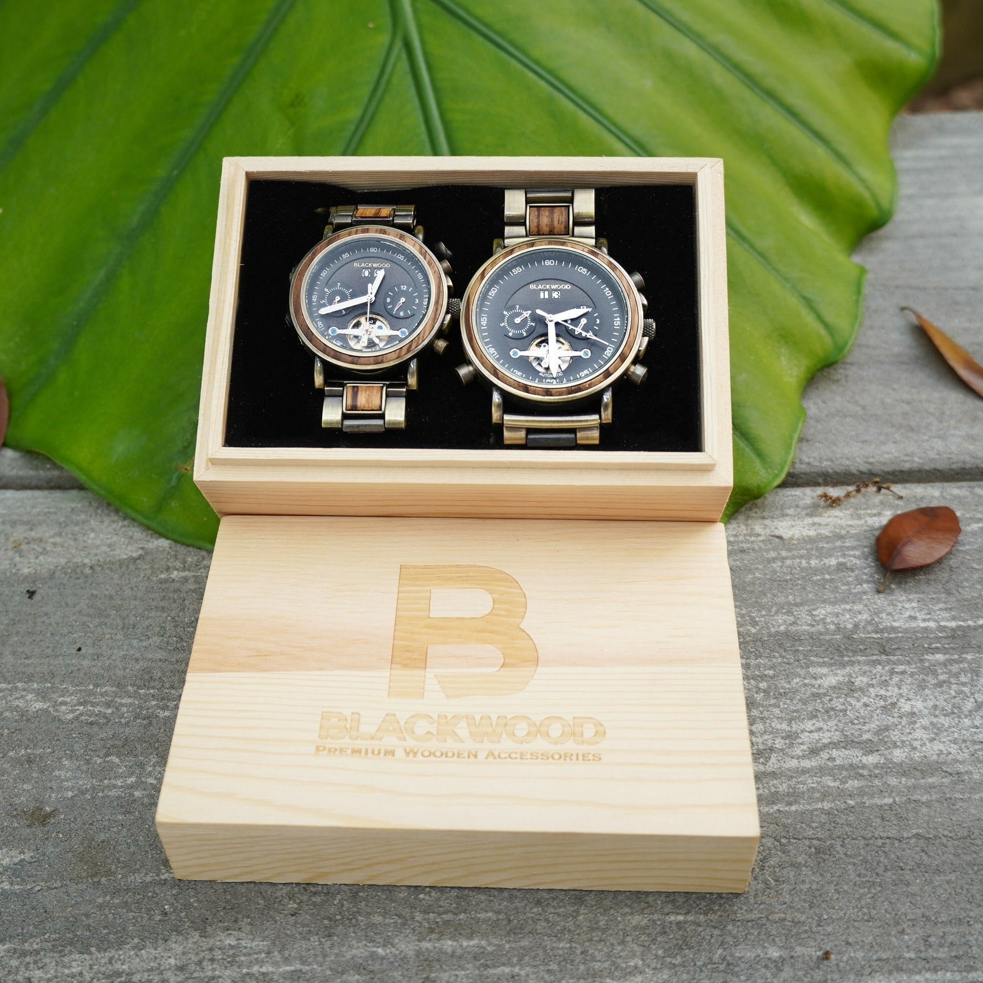 HERITAGE | COUPLES WATCH SET Couple's Watch Gift Set - Blackwood Premium