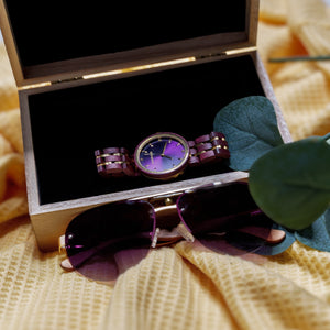 ROYAL | Purpleheart Watch & Sunglasses Gift Set
