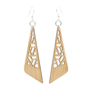 Zetangle Bamboo Earrings Earrings - Blackwood Premium