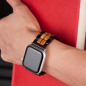 EBONY & ZEBRAWOOD | Apple Watch Band Apple Watch Band - Blackwood Premium