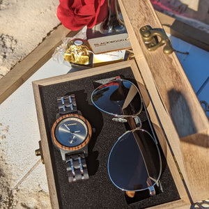 PLATINUM x SLATE | Watch & Sunglasses Gift Set Watch & Sunglasses Gift Set - Blackwood Premium