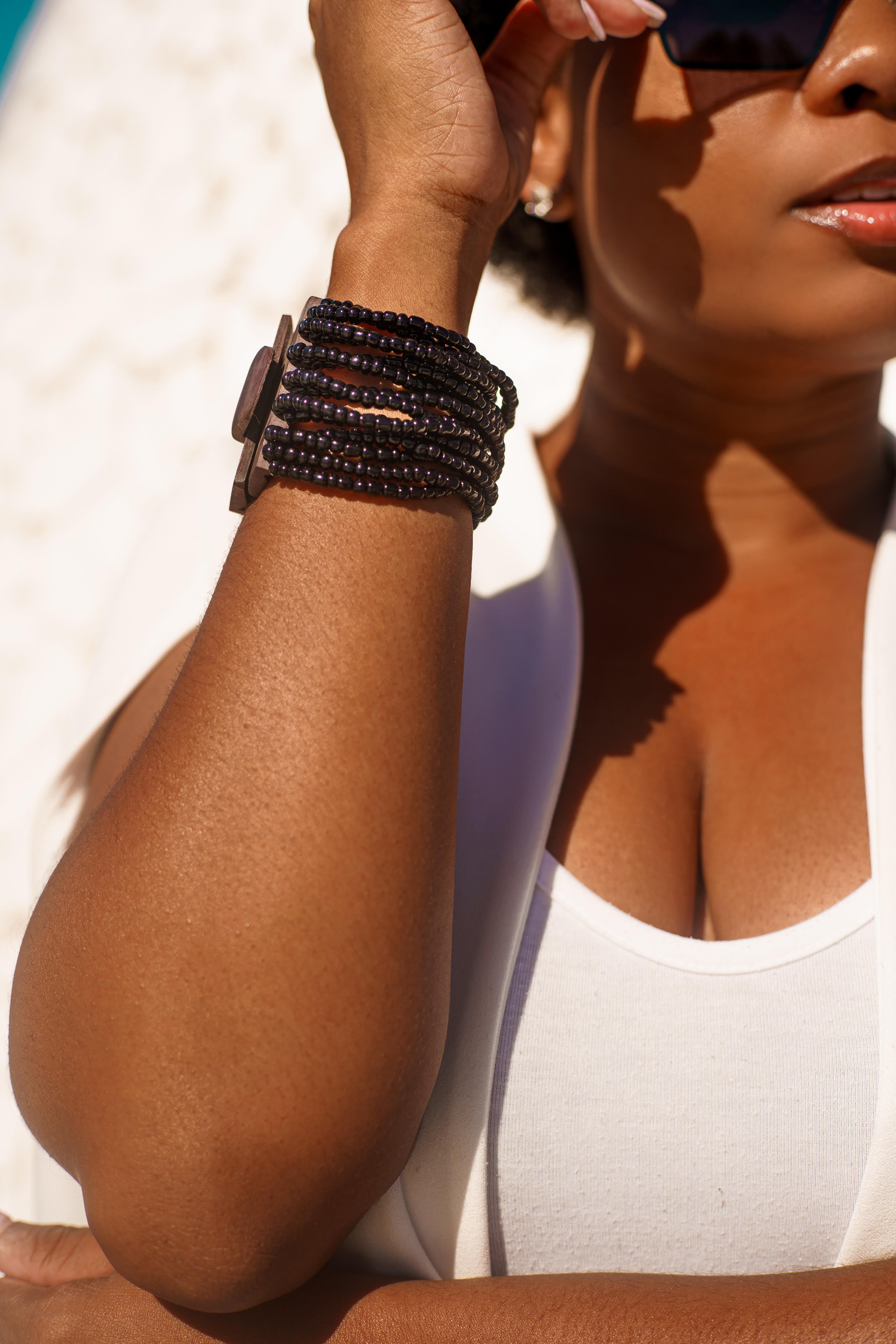 Shanti Bracelet | Caviar Black Bracelets - Blackwood Premium