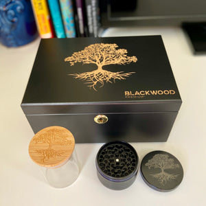 Premium Storage Box Gift Set | Tree of Life Stash Box - Blackwood Premium