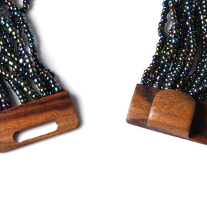 Shanti Bracelet & Necklace Set | Peacock Bracelets - Blackwood Premium