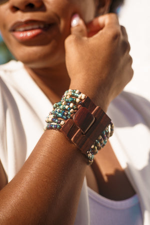 Shanti Bracelet | Turquoise Fusion Bracelets - Blackwood Premium