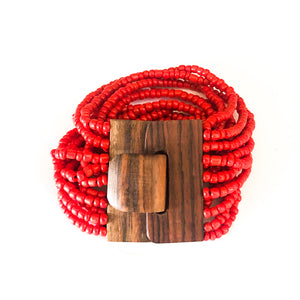 Shanti Bracelet | Feisty Red Bracelets - Blackwood Premium