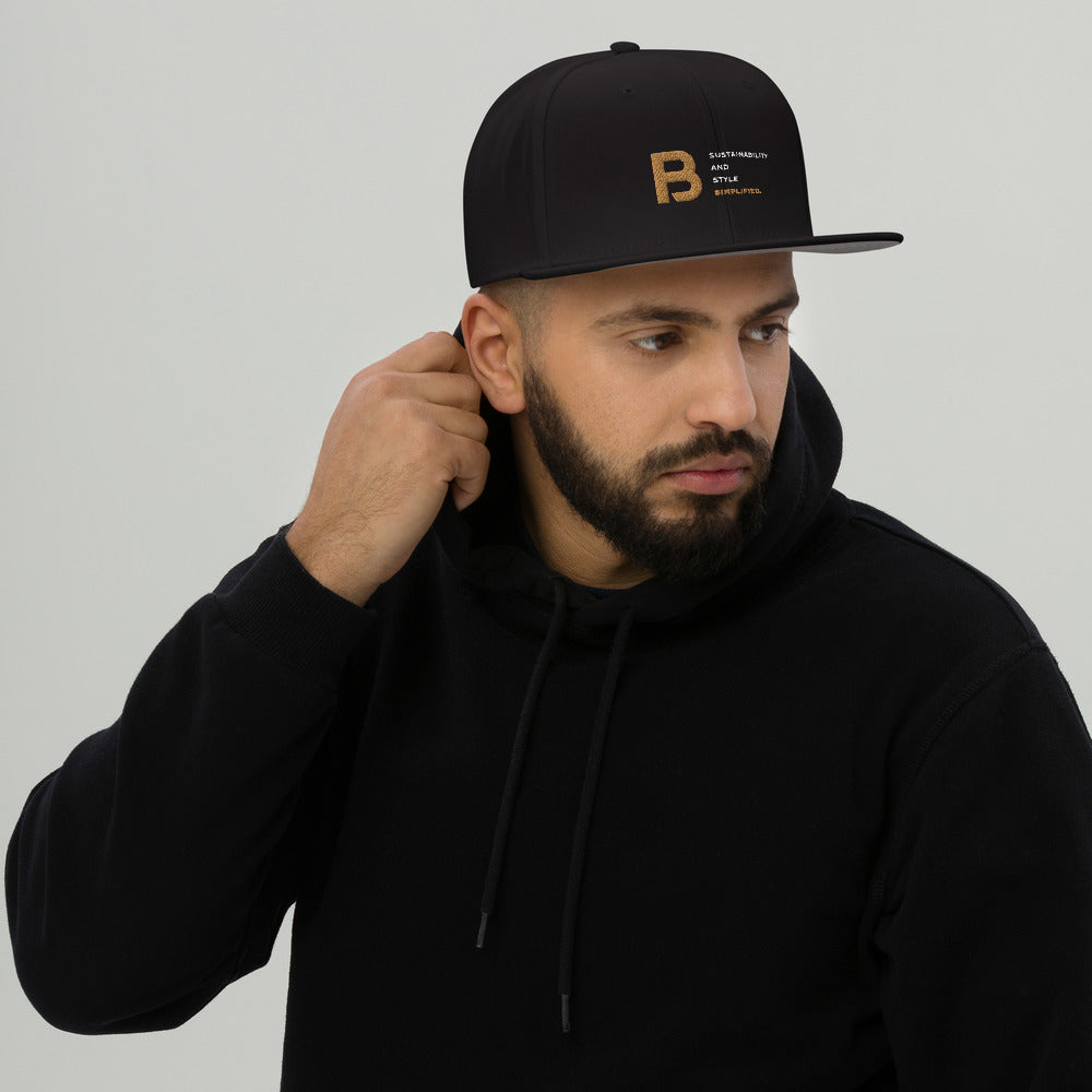 Unisex High Profile Snapback Hat - Blackwood Premium