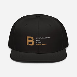 Unisex High Profile Snapback Hat - Blackwood Premium