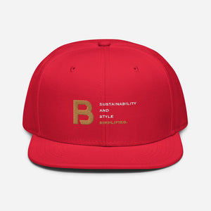 Unisex High Profile Snapback Hat - Blackwood Premium